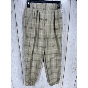 Rafaella Plaid Linen-Cotton Pants - MAKE OFFERS!